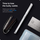 Samsung Galaxy S21Ultra/S21+/S21 Case with Credit Card Holder Slot TPU Soft Crystal Clear Ultra Slim Case