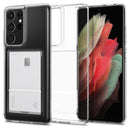 Samsung Galaxy S21Ultra/S21+/S21 Case with Credit Card Holder Slot TPU Soft Crystal Clear Ultra Slim Case