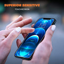 Screen Protector for iPhone 12/12Mini/12Pro/12 ProMax with 1 Pack Camera Lens Protector, HD Full Screen Tempered Glass Film, 9H Hardness, Bubble Free, Scratch Resistant(1 Pack)
