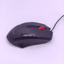 Office mouse USB 2.0 wired mouse for laptop/PC with led light Black Color