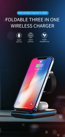 Wireless Charger Stand, 3 in 1 Fast Wireless Charging Station Dock for Apple Watch Series 6/SE/5/4/3/2, Airpods Pro 2, iPhone 12/12 Pro/12 Pro Max/11/11Pro Max/SE/X/XR/XS/XS Max/8 Plus QI Phone with best in Class Quality