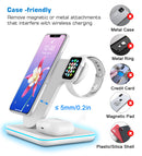 Wireless Charging Station, 3 in 1 Qi Charger for Apple Watch 1/2/3/4/5/SE/6 Airpods 2/pro Wireless Charger for iPhone 12/11/11 Pro/11 Pro Max/XS Max/XS XR Plus Samsung S10 S9 S8 S7